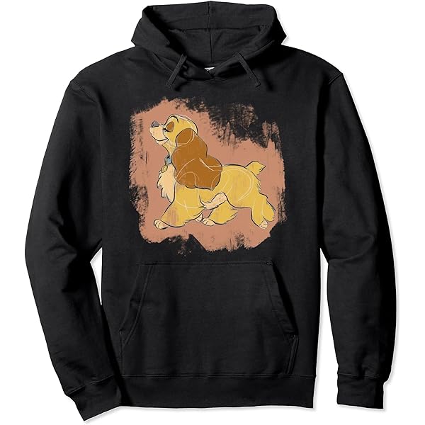 ［美品］リトルサニーバイト Lady and the Tramp hoodie Disney Lady and the Tramp Men Women Hoodies Casual Hip Hop
